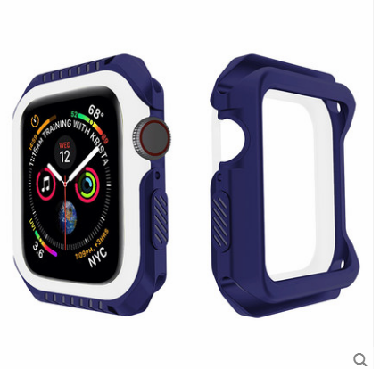 Hülle Apple Watch Series 1 Silikon Blau Grenze, Case Apple Watch Series 1 Schutz Anti-sturz
