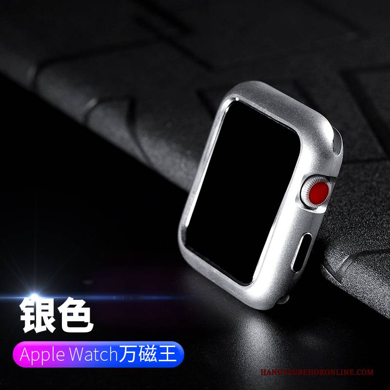 Hülle Apple Watch Series 2 Metall Überzug Anti-sturz, Case Apple Watch Series 2 Taschen Grenze Rot