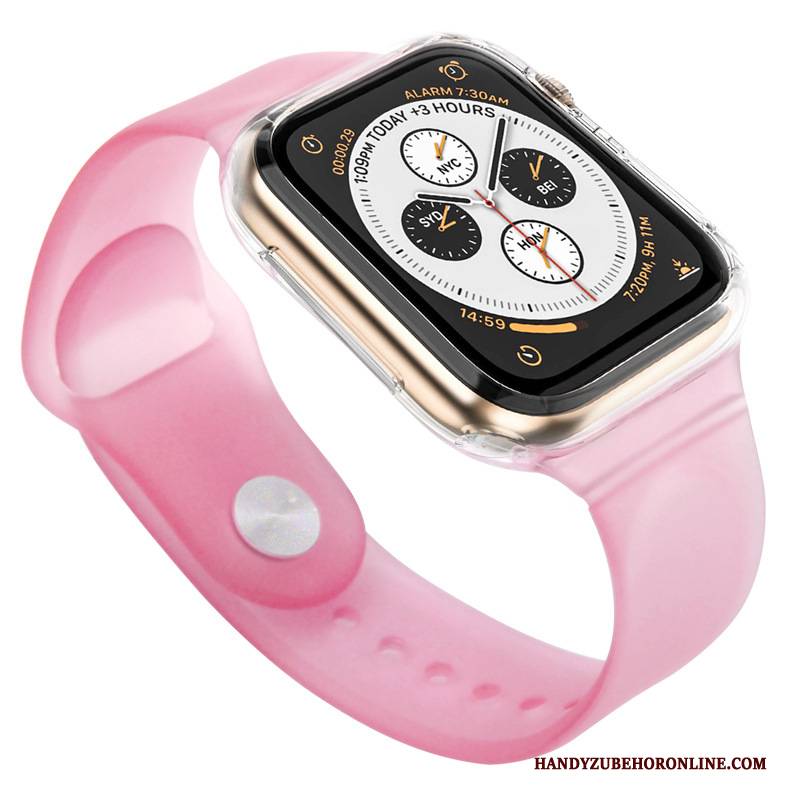 Hülle Apple Watch Series 3 Silikon Zweifarbig Sport, Case Apple Watch Series 3 Schutz Schwarz