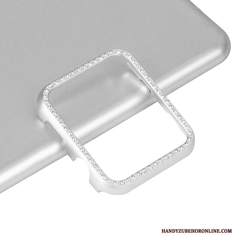 Hülle Apple Watch Series 4 Strasssteinen Schwarz Grenze, Case Apple Watch Series 4 Schutz Dünne Anti-sturz