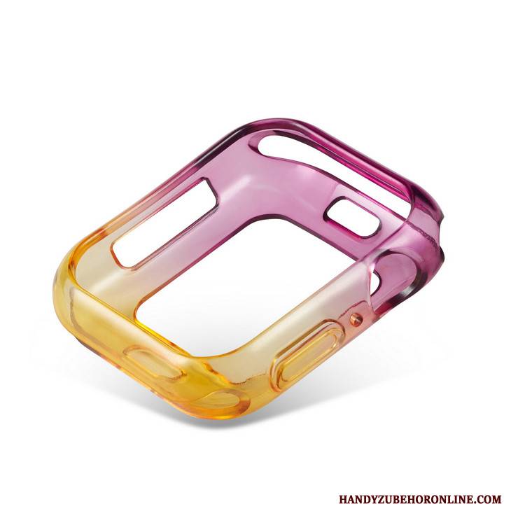 Hülle Apple Watch Series 4 Weiche Bunt Rosa, Case Apple Watch Series 4 Taschen