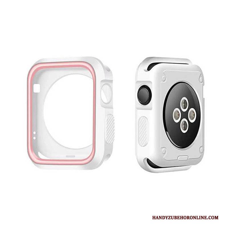 Hülle Apple Watch Series 5 Weiche Zubehör Weiß, Case Apple Watch Series 5 Silikon Anti-sturz Grenze