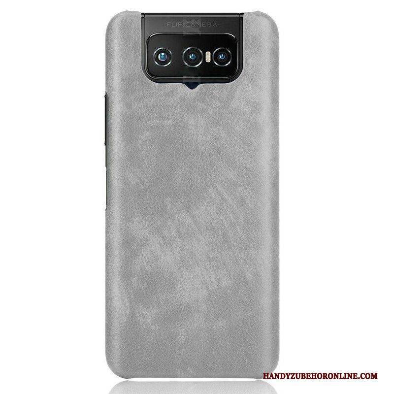 Hülle Für Asus Zenfone 7 / 7 Pro Litschi-ledereffekt