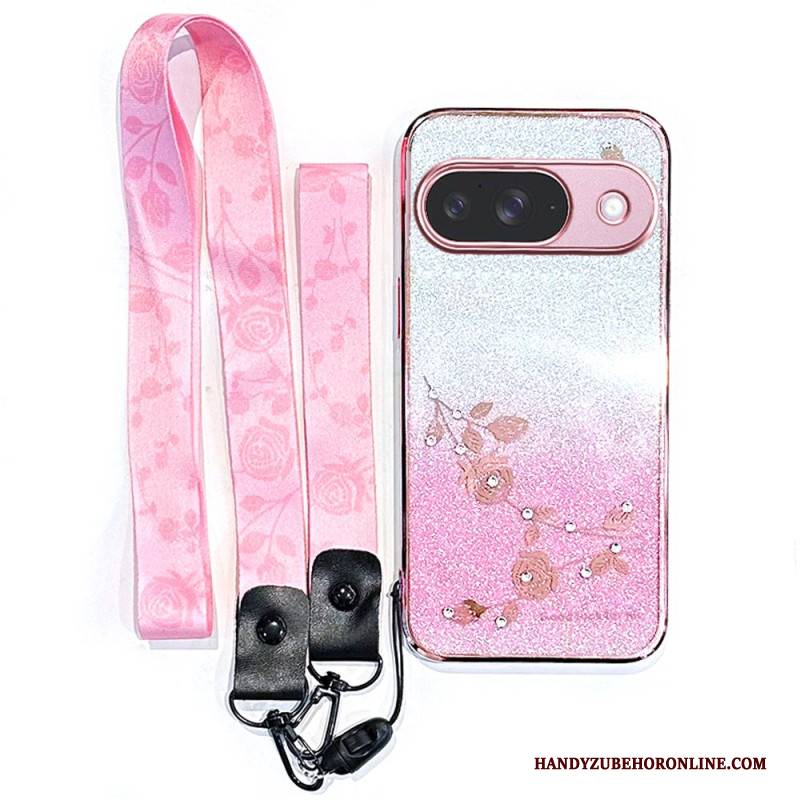 Hülle Für Google Pixel 10 / 10 Pro Kadem Strasssteine Und Trageband