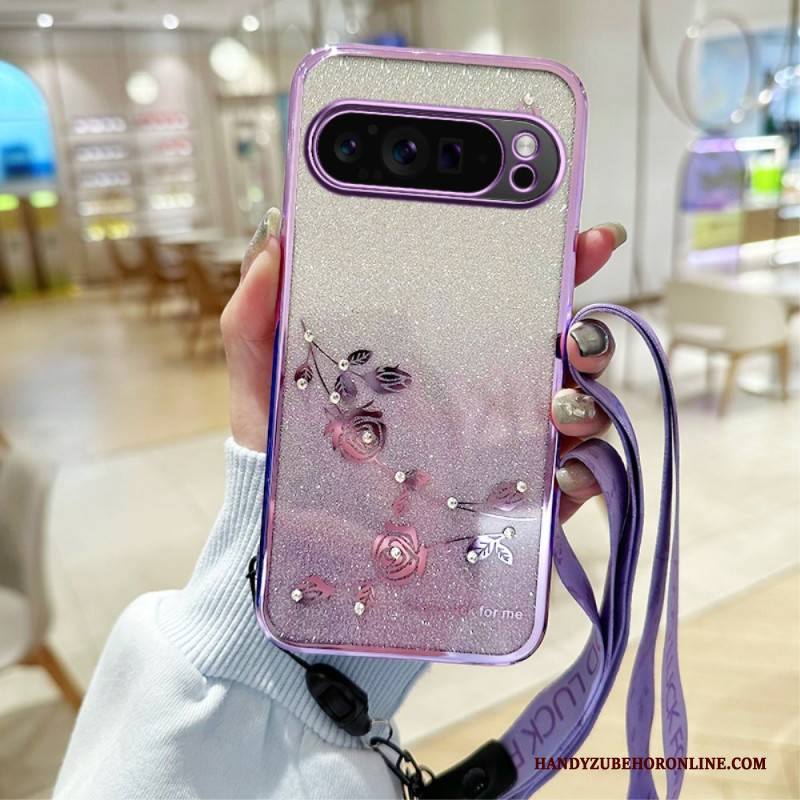 Hülle Für Google Pixel 10 Pro Xl Kadem Strass-lanyard