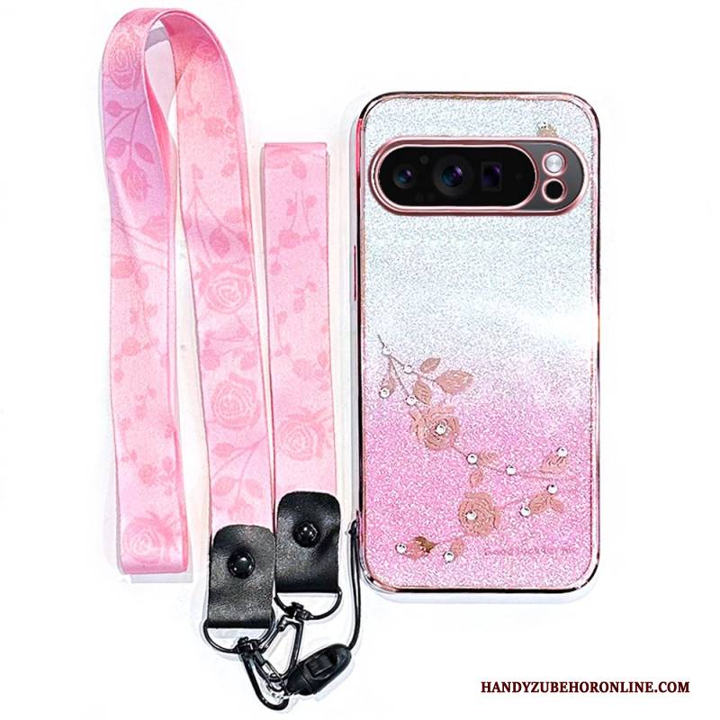 Hülle Für Google Pixel 10 Pro Xl Kadem Strass-lanyard