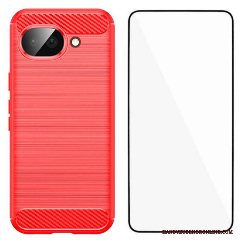 Hülle Für Google Pixel 10a Carbonfaser Mit Displayschutzfolie