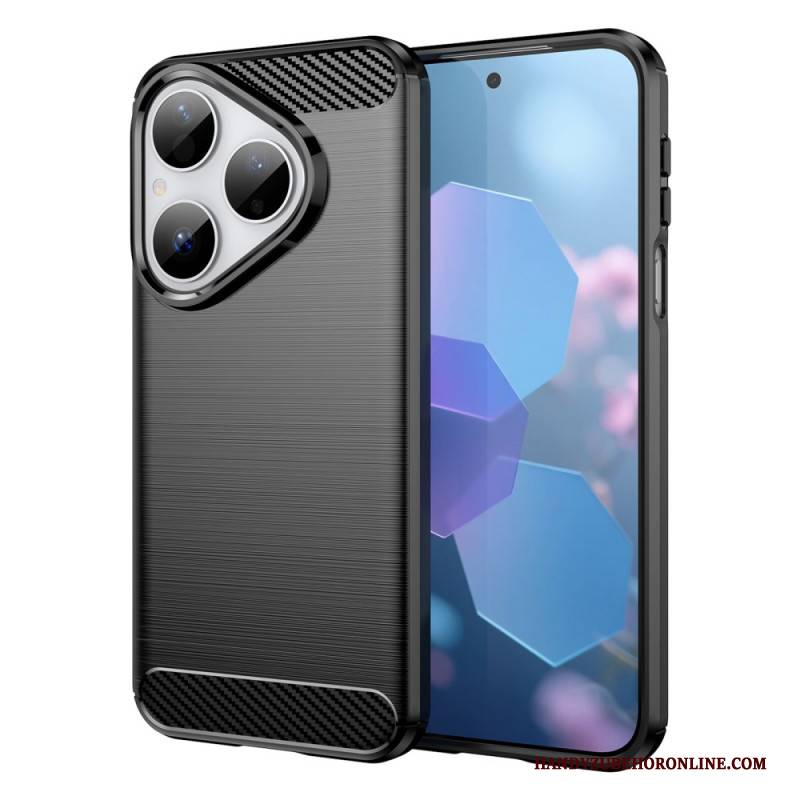 Hülle Für Huawei Pura 80 Gebürstete Kohlefaser