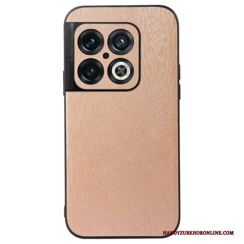 Hülle Für OnePlus 10 Pro 5G Kunstleder-holzstruktur
