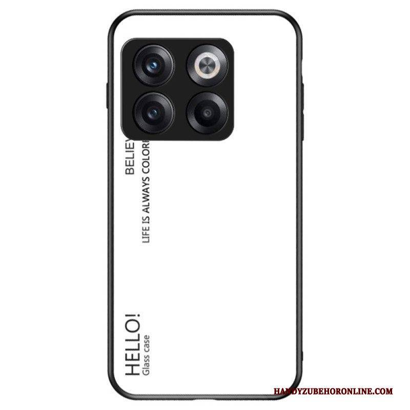 Hülle Für OnePlus 10T 5G Gehärtetes Glas Hallo