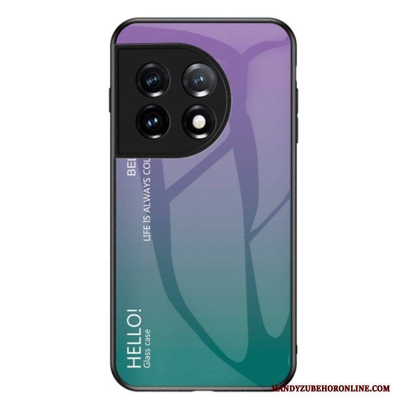 Hülle Für OnePlus 11 5G Gehärtetes Glas Hallo