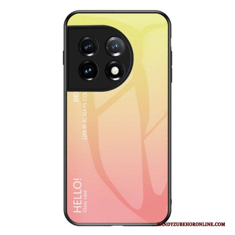 Hülle Für OnePlus 11 5G Gehärtetes Glas Hallo