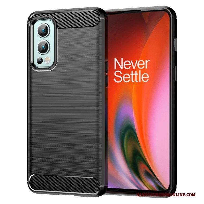 Hülle Für OnePlus Nord 2 5G Gebürstete Kohlefaser