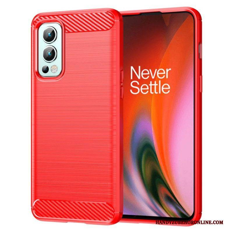 Hülle Für OnePlus Nord 2 5G Gebürstete Kohlefaser