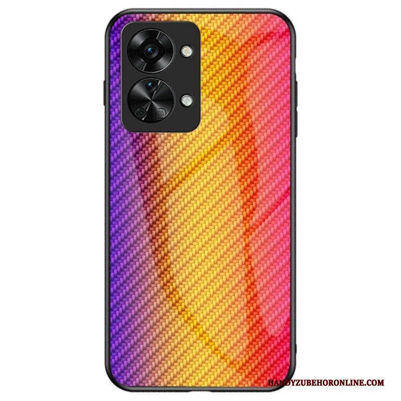 Hülle Für OnePlus Nord 2T 5G Gehärtetes Kohlefaserglas