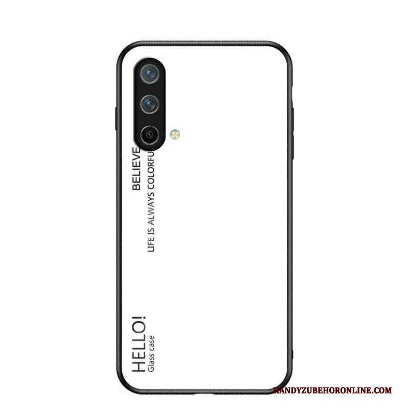 Hülle Für OnePlus Nord CE 5G Gehärtetes Glas Hallo