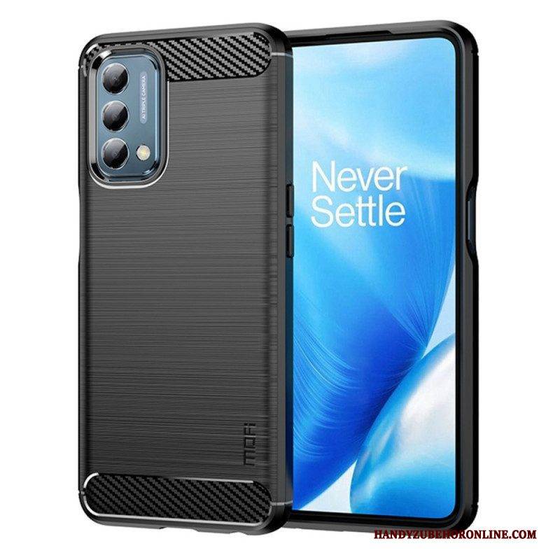 Hülle Für Oppo A54 5G / A74 5G Mofi Gebürstete Kohlefaser