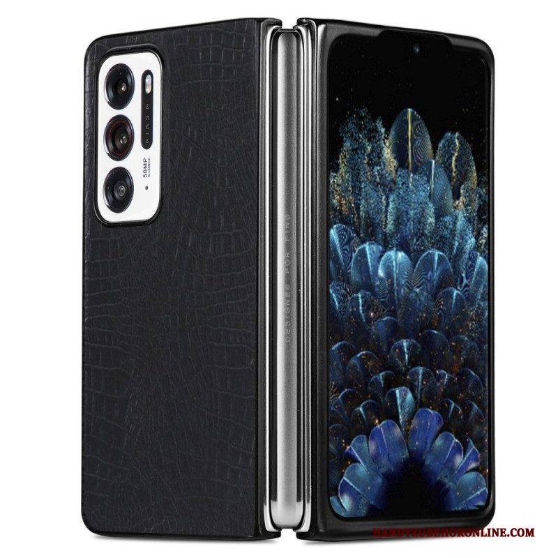 Hülle Für Oppo Find N Krokodilleder-stil