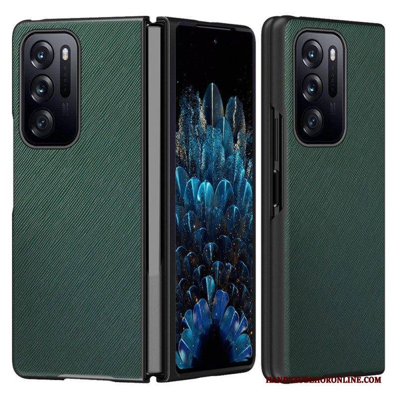 Hülle Für Oppo Find N Strukturiertes Lederdesign