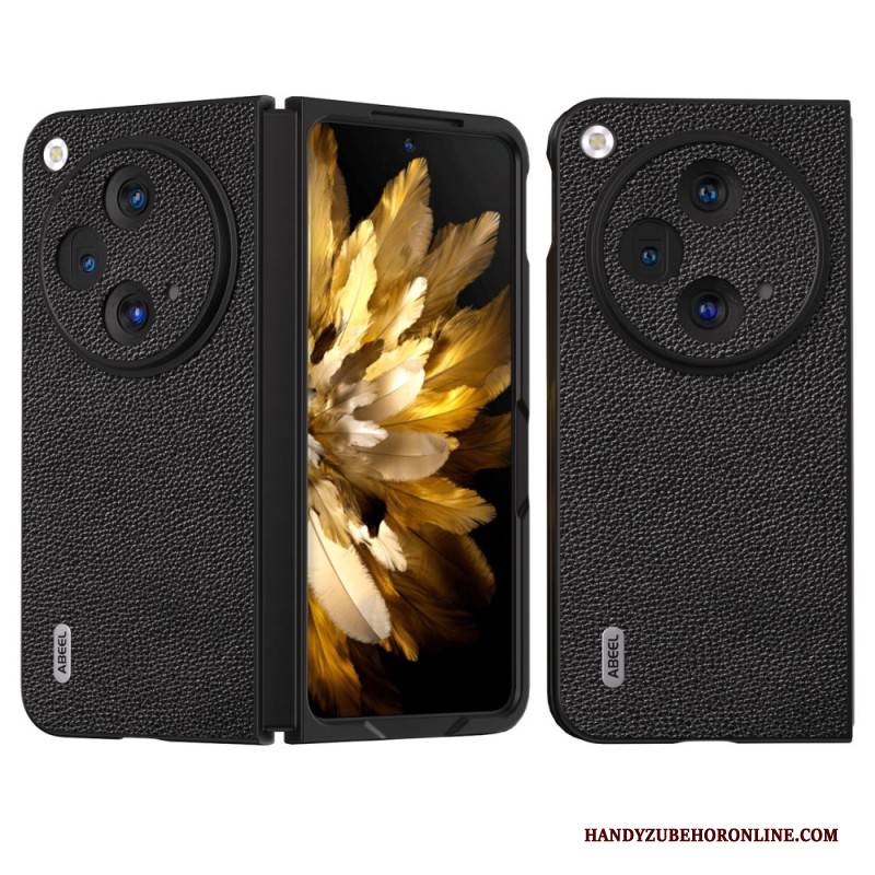 Hülle Für Oppo Find N3 Abeel Natürliches Litschi-leder