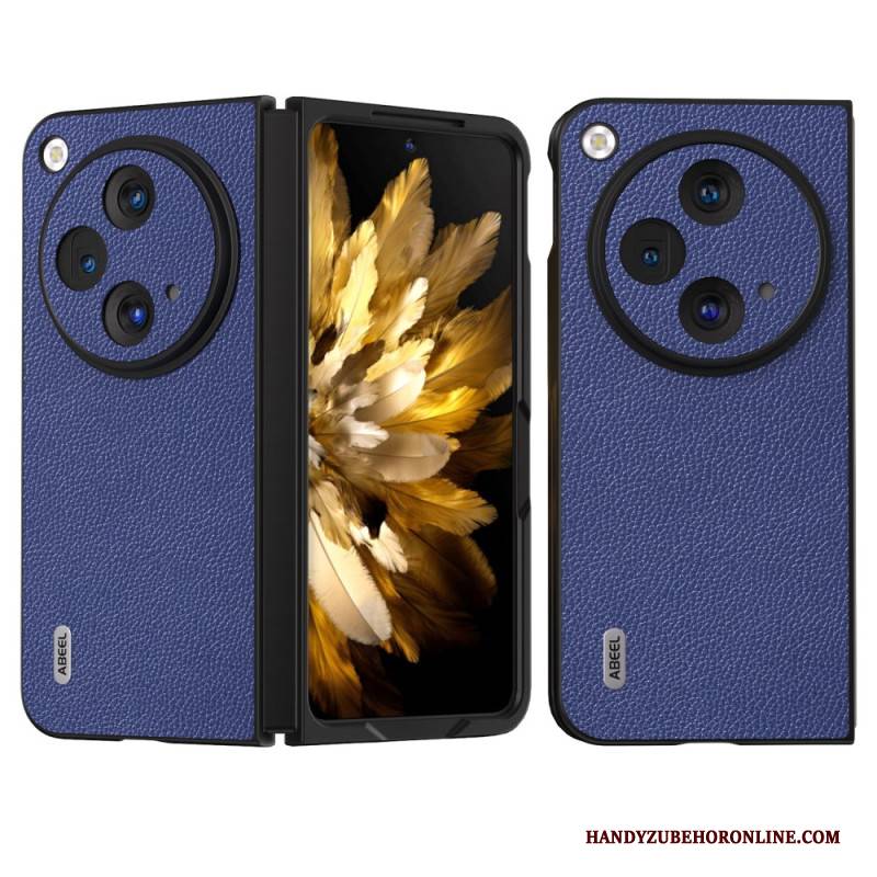 Hülle Für Oppo Find N3 Abeel Natürliches Litschi-leder