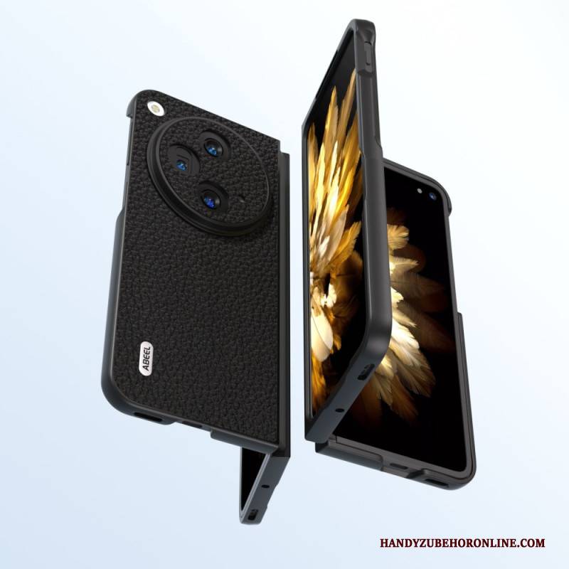 Hülle Für Oppo Find N3 Echtes Lychee-leder Abeel