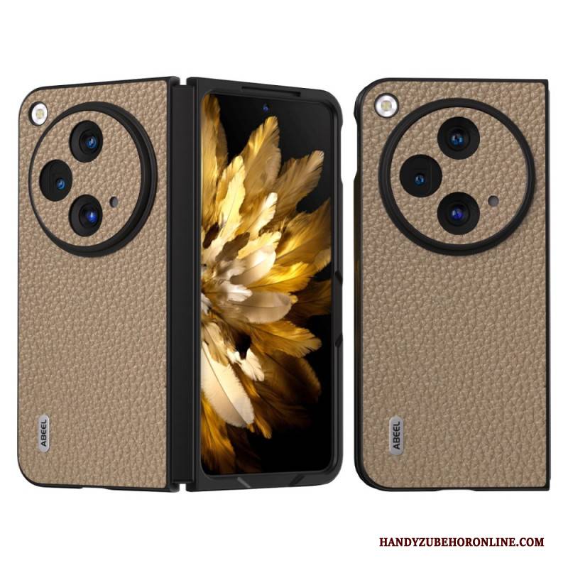 Hülle Für Oppo Find N3 Echtes Lychee-leder Abeel