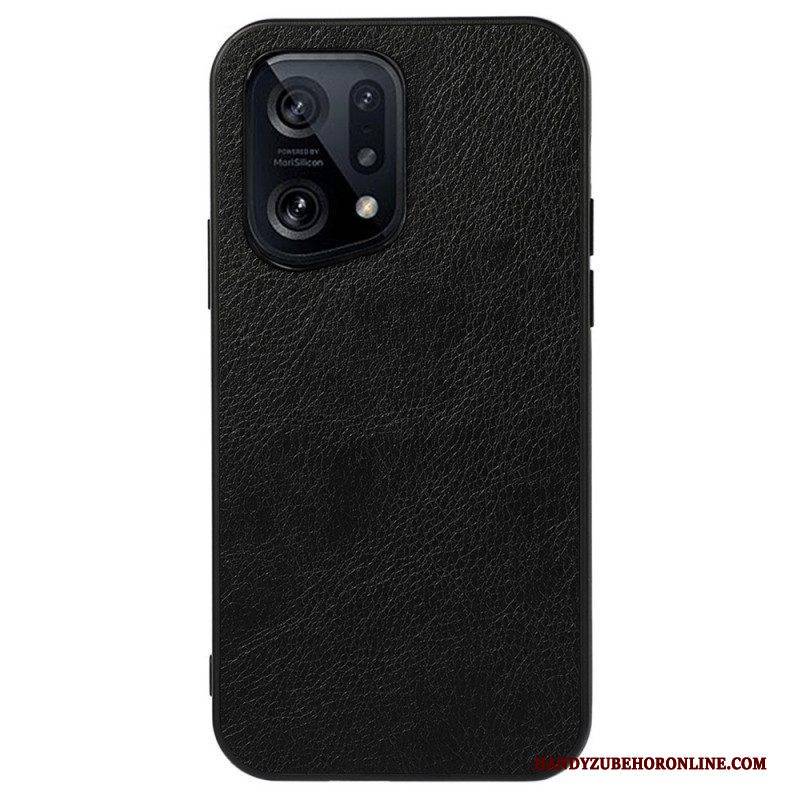 Hülle Für Oppo Find X5 Litch-leder-styling