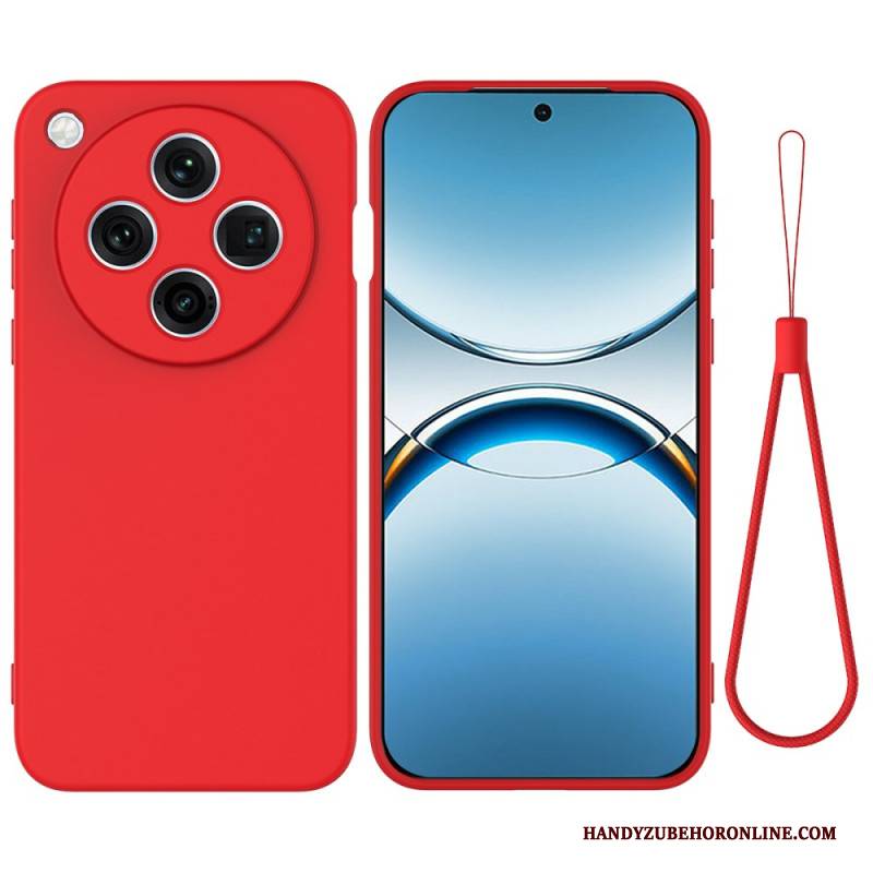 Hülle Für Oppo Find X8 Pro Flüssigsilikon Mit Band