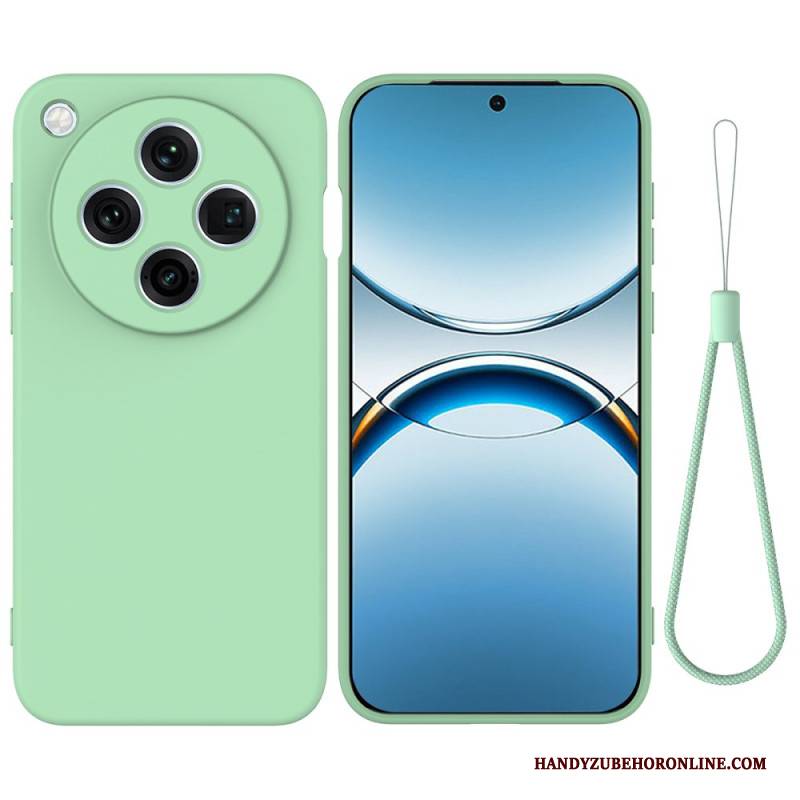 Hülle Für Oppo Find X8 Pro Flüssigsilikon Mit Band