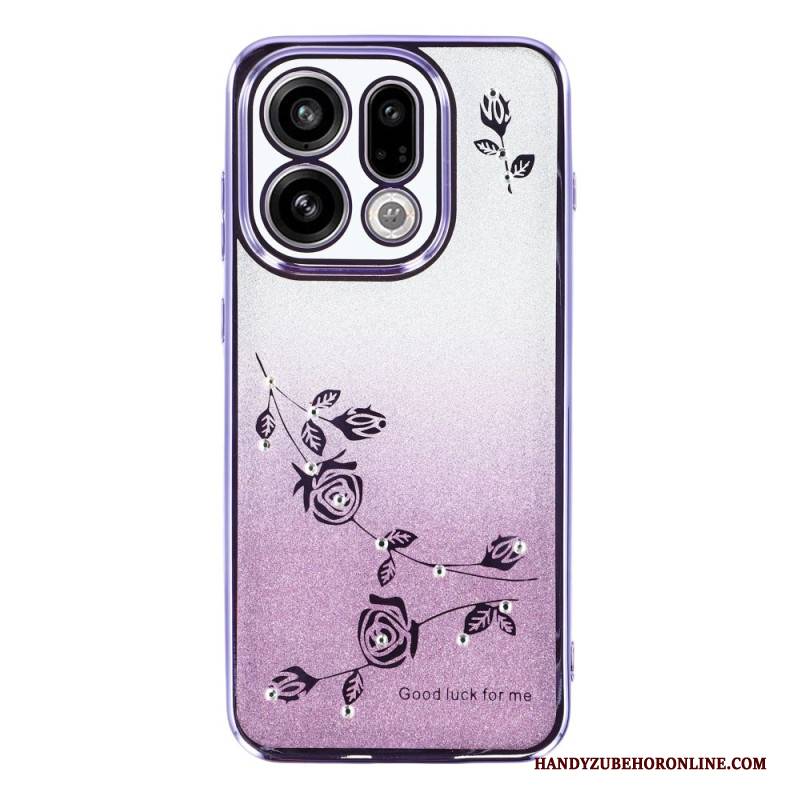 Hülle Für Oppo Find X9 5g Kadem Blumen Und Pailletten