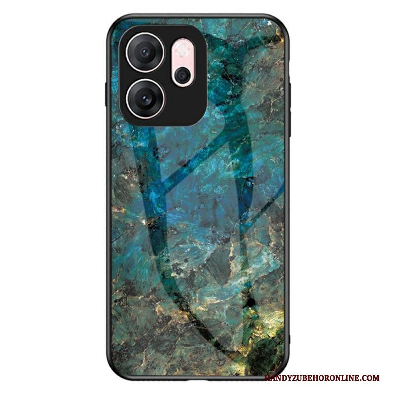Hülle Für Oppo Reno 14f 5g Gehärtetes Glas In Marmoroptik