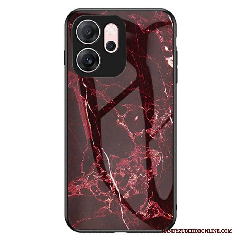 Hülle Für Oppo Reno 14f 5g Gehärtetes Glas In Marmoroptik