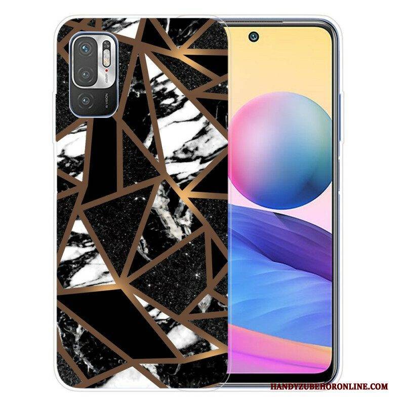 Hülle Für Poco M3 Pro 5G Geometrischer Marmor