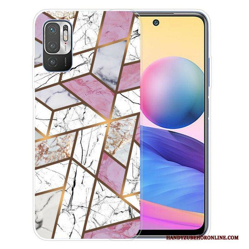 Hülle Für Poco M3 Pro 5G Geometrischer Marmor