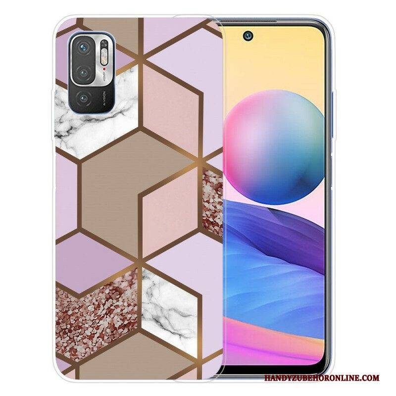 Hülle Für Poco M3 Pro 5G Geometrischer Marmor