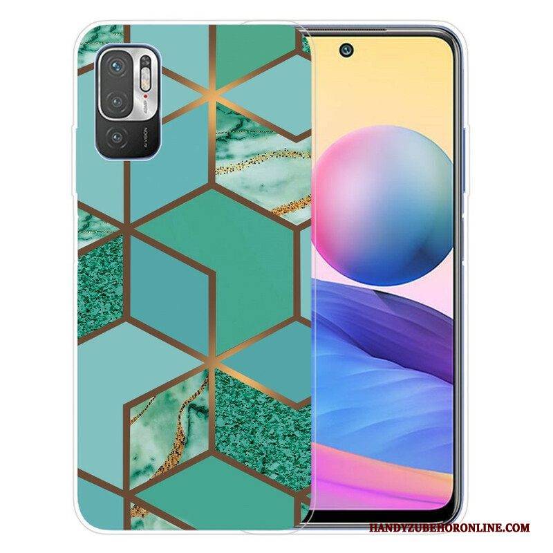 Hülle Für Poco M3 Pro 5G Geometrischer Marmor