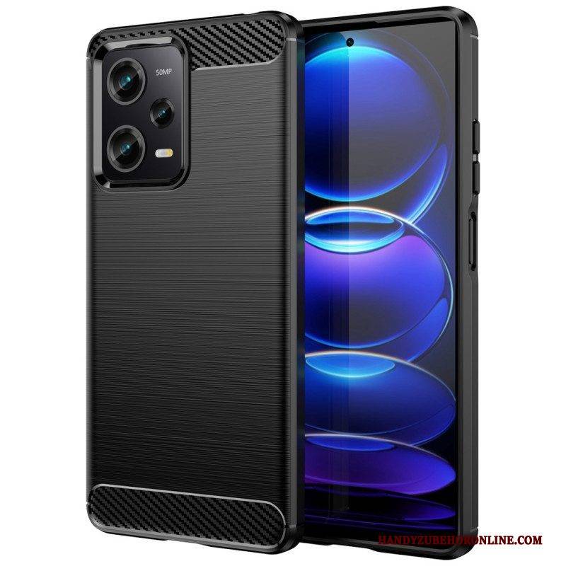 Hülle Für Poco X5 Pro 5G Gebürstete Kohlefaser