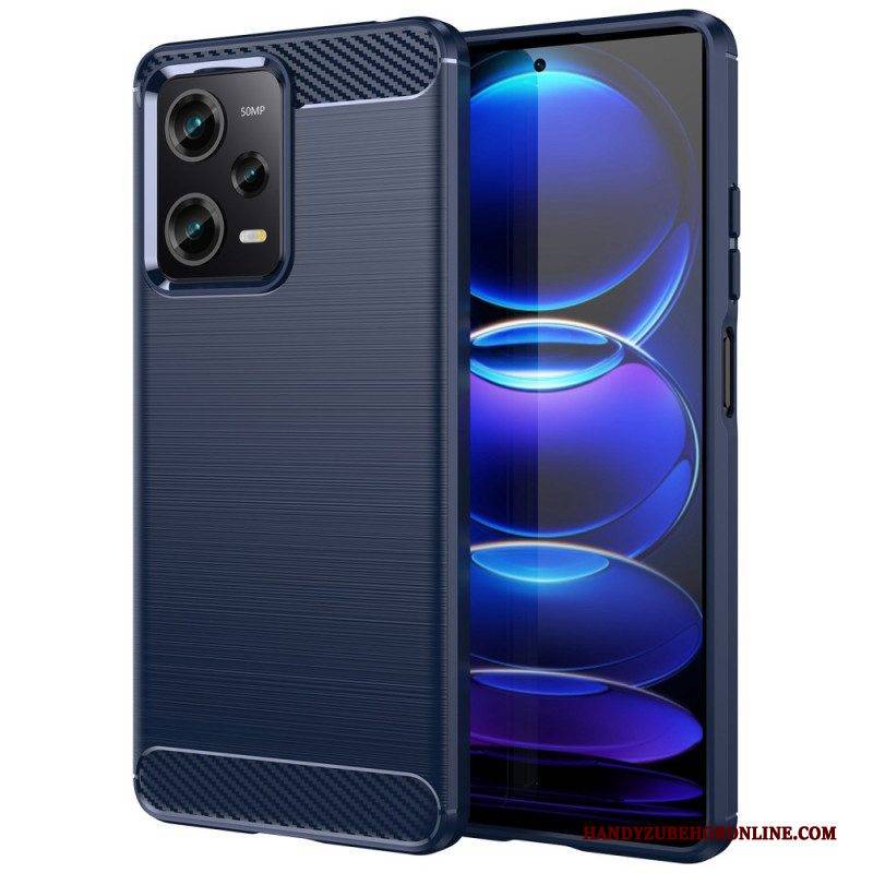 Hülle Für Poco X5 Pro 5G Gebürstete Kohlefaser