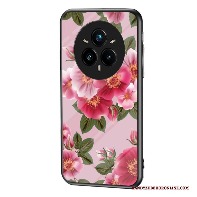 Hülle Für Realme 14 Pro Plus 5g Blumenmuster Aus Gehärtetem Glas