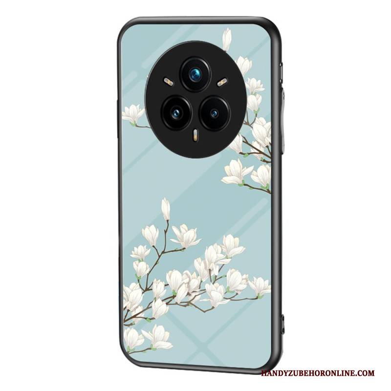 Hülle Für Realme 14 Pro Plus 5g Blumenmuster Aus Gehärtetem Glas