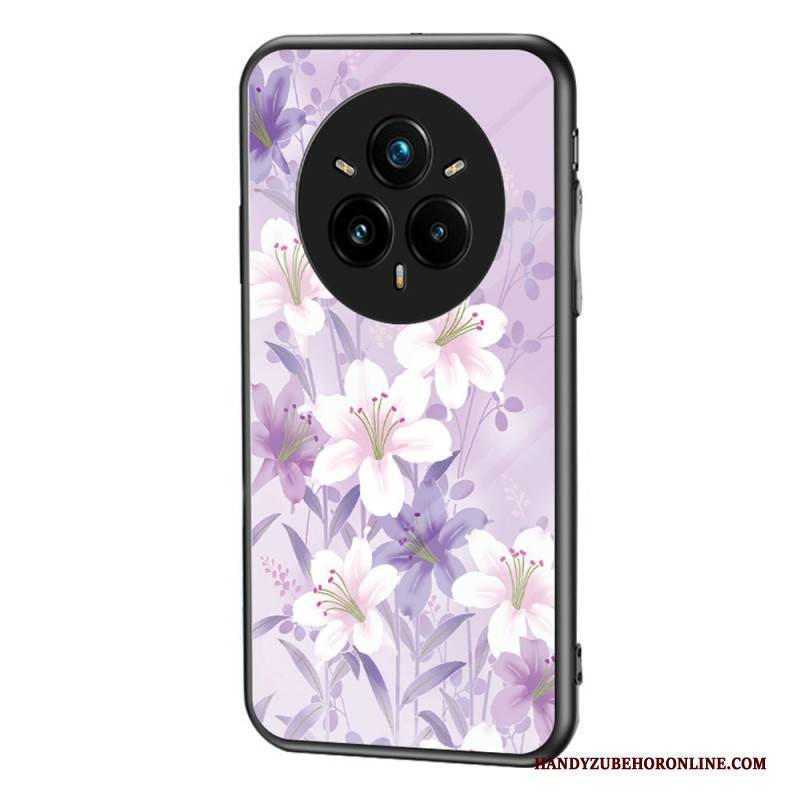 Hülle Für Realme 14 Pro Plus 5g Blumenmuster Aus Gehärtetem Glas