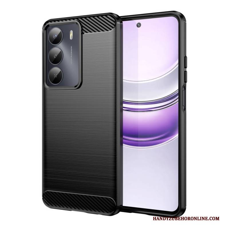 Hülle Für Realme 14x 5g Gebürstete Kohlefaser