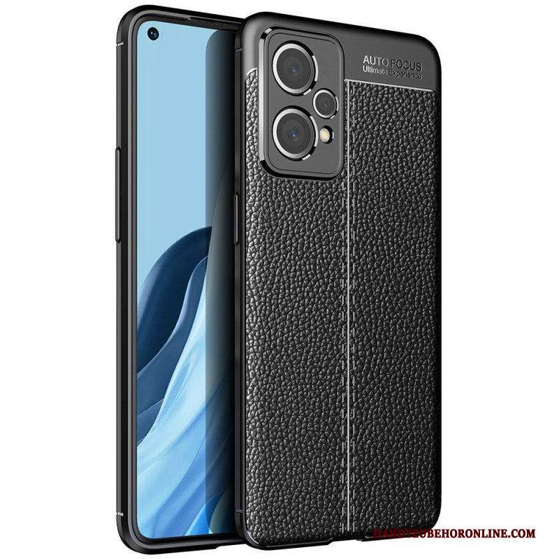 Hülle Für Realme 9 Pro Plus Doppellinien-litschi-ledereffekt