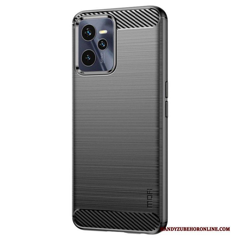 Hülle Für Realme C35 Gebürstete Kohlefaser