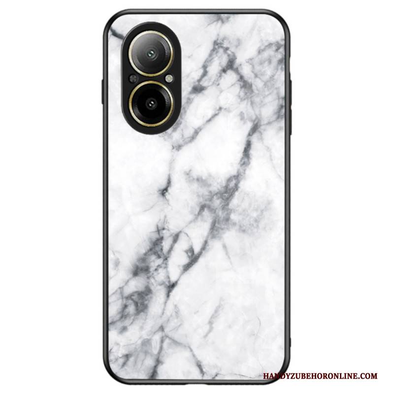 Hülle Für Realme C67 Gehärtetes Glas Mit Marmormuster