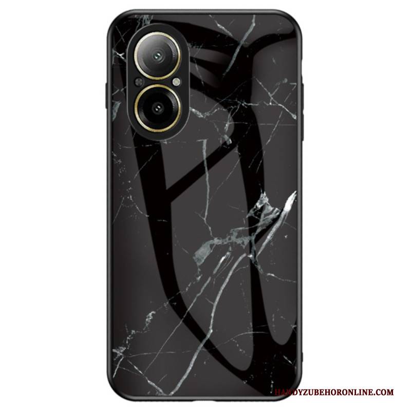 Hülle Für Realme C67 Gehärtetes Glas Mit Marmormuster