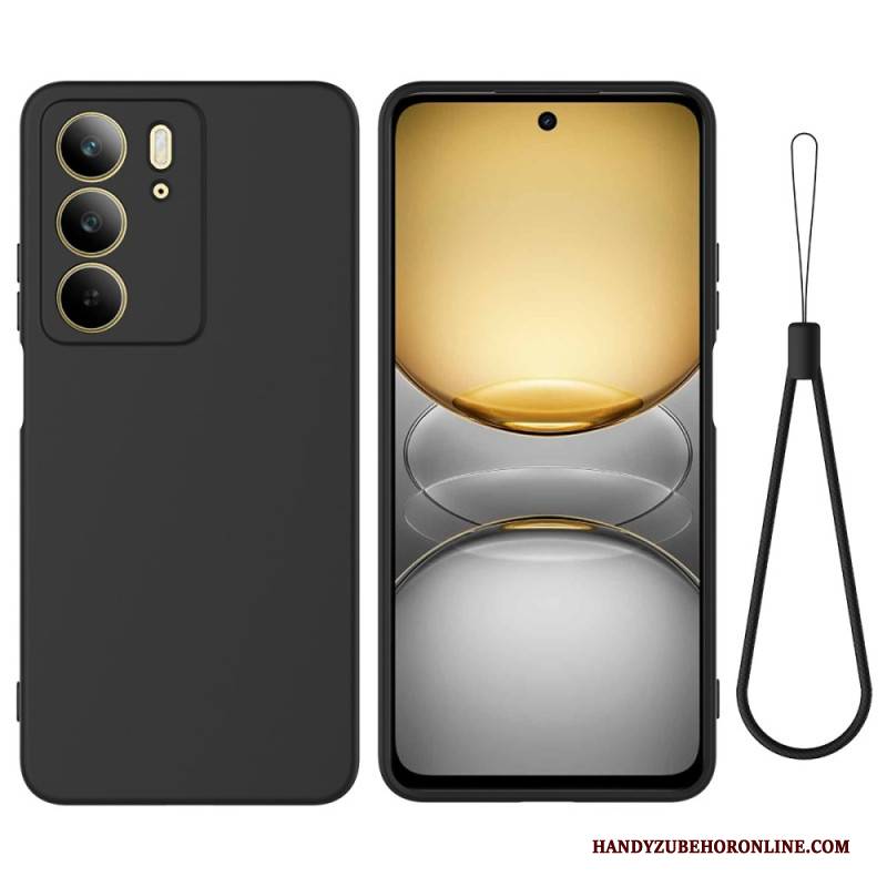 Hülle Für Realme C75 Flüssigsilikon Mit Lanyard