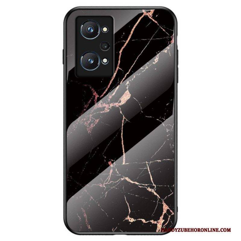 Hülle Für Realme GT Neo 3T / Neo 2 Marmorfarben Gehärtetes Glas