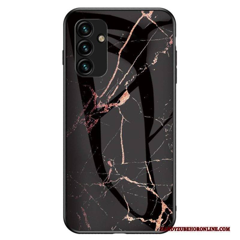 Hülle Für Samsung Galaxy A14 / A14 5G Marmor-gehärtetes Glas